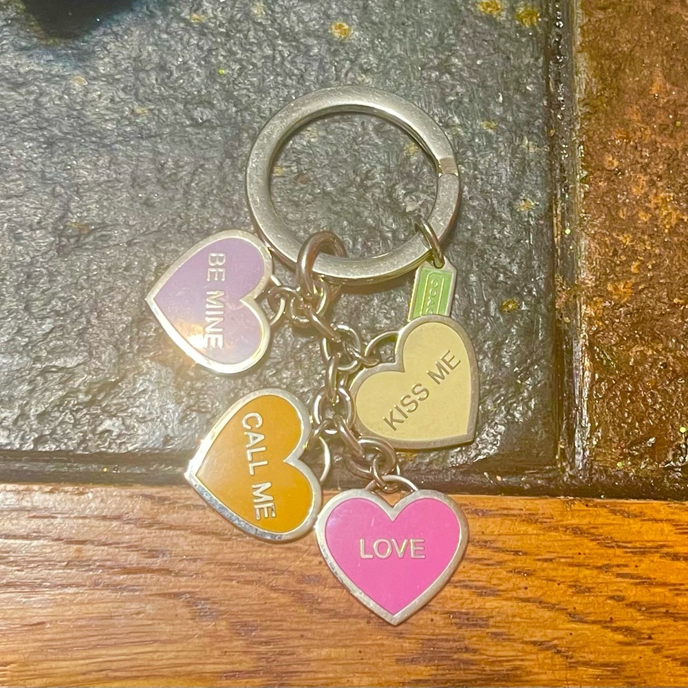 Coach hearts key ring/key chain